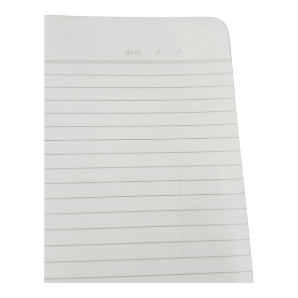 Fringe Studio Faux Leather Vegan White Tan Fern Print Notebook Journal School - Picture 5 of 9